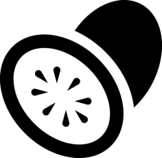 Kiwi Fruit Outline Svg File, Free Vectors File